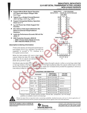 SN74LVTH373NSR datasheet  